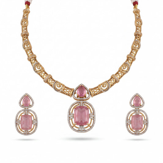 Delicate Victorian Kanti Style Necklace Set