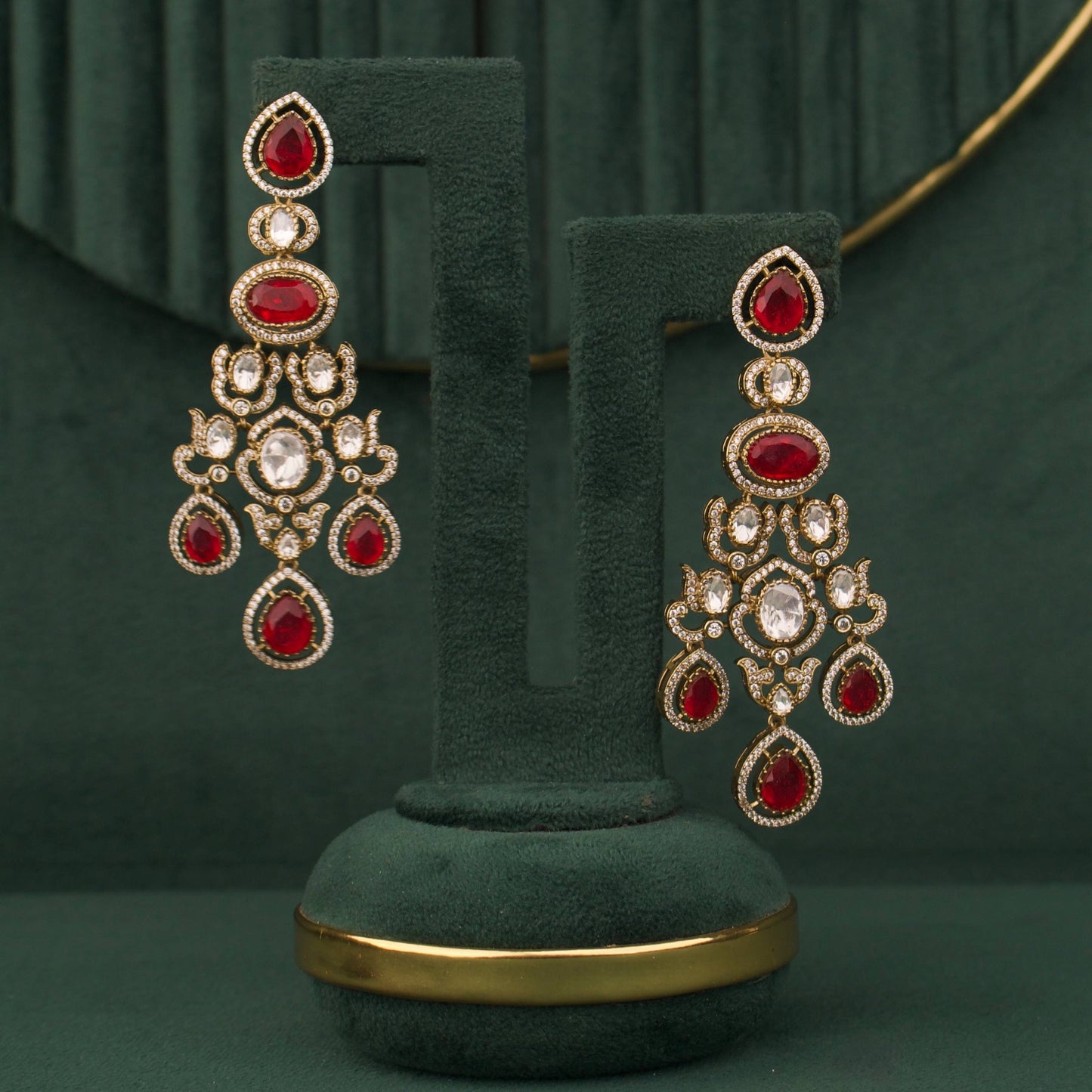 Luxury Royal Victorian Bridal Choker And Earring Set