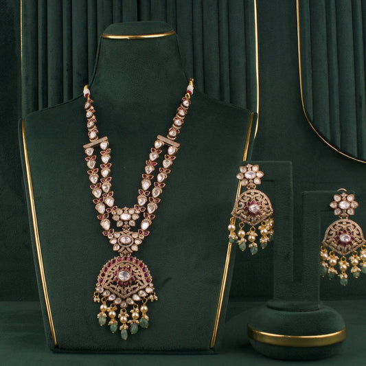 Two-Step Diamond Victorian Necklace Set