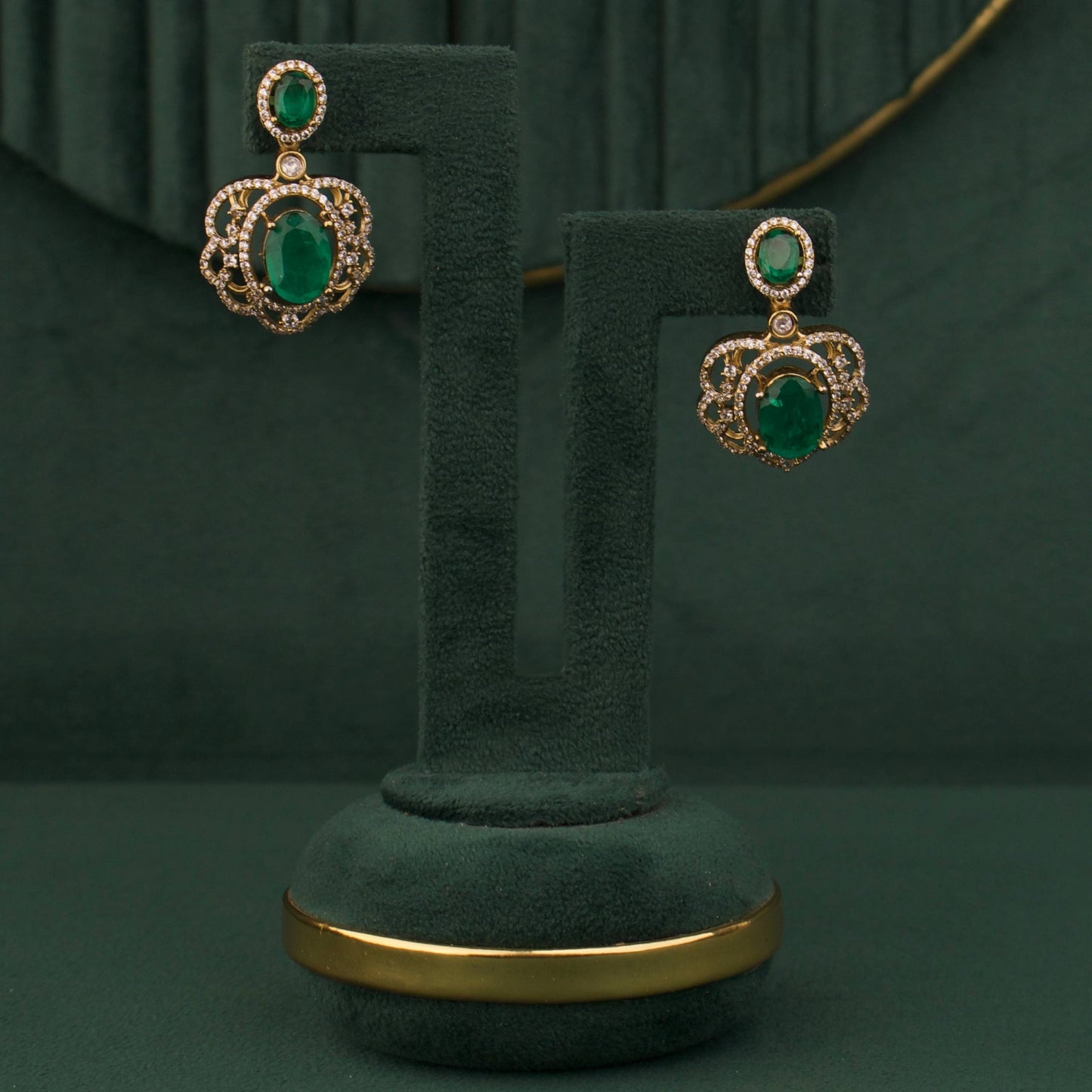 Polki Bridal Multi-Layered Necklace And Earring Set