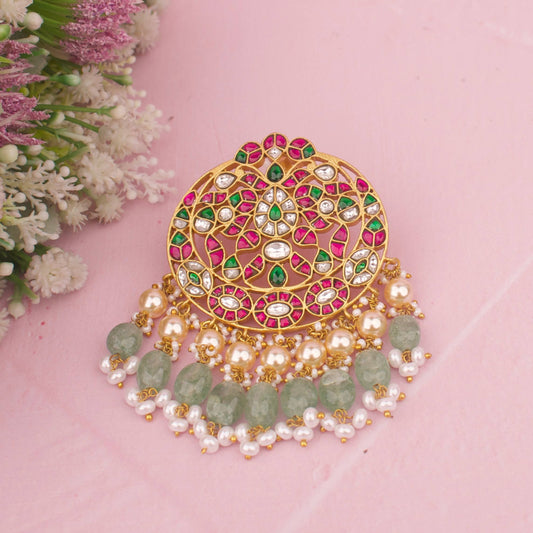 Bridal Exquisite floral Design Jadau Kundan Locket