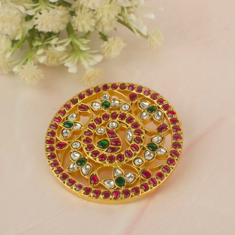 Peacock Design Jadau Kundan Pendant