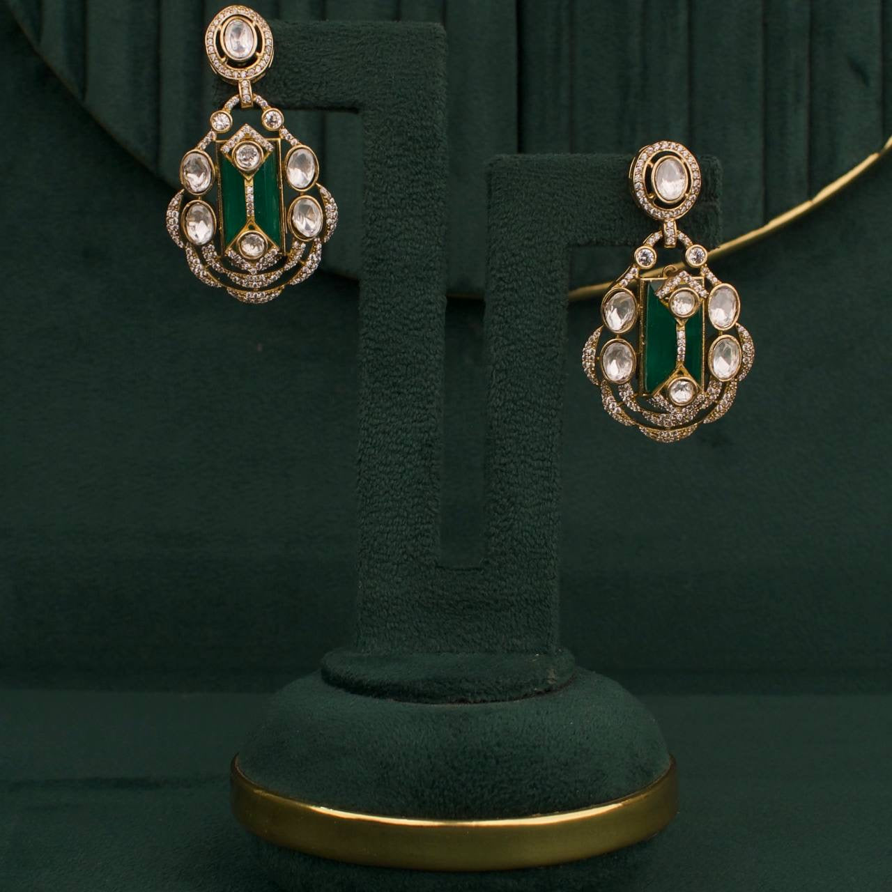 Premium Victorian Choker Set With Matching Earrings