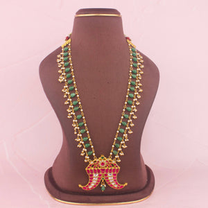 Unique Jadau Kundan Long Mala With Pendant