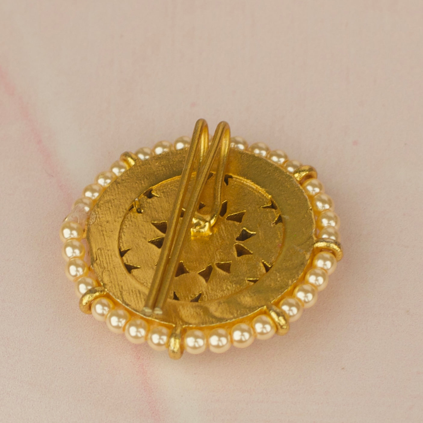 Jadau Kundan Sun & Moon Hairpin + Locket