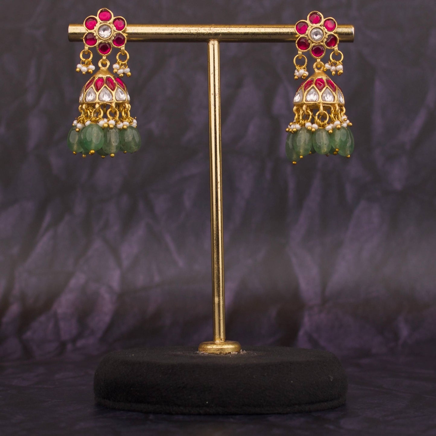 Elegant Designer Jadau Kundan Earrings – Royal Bridal Look