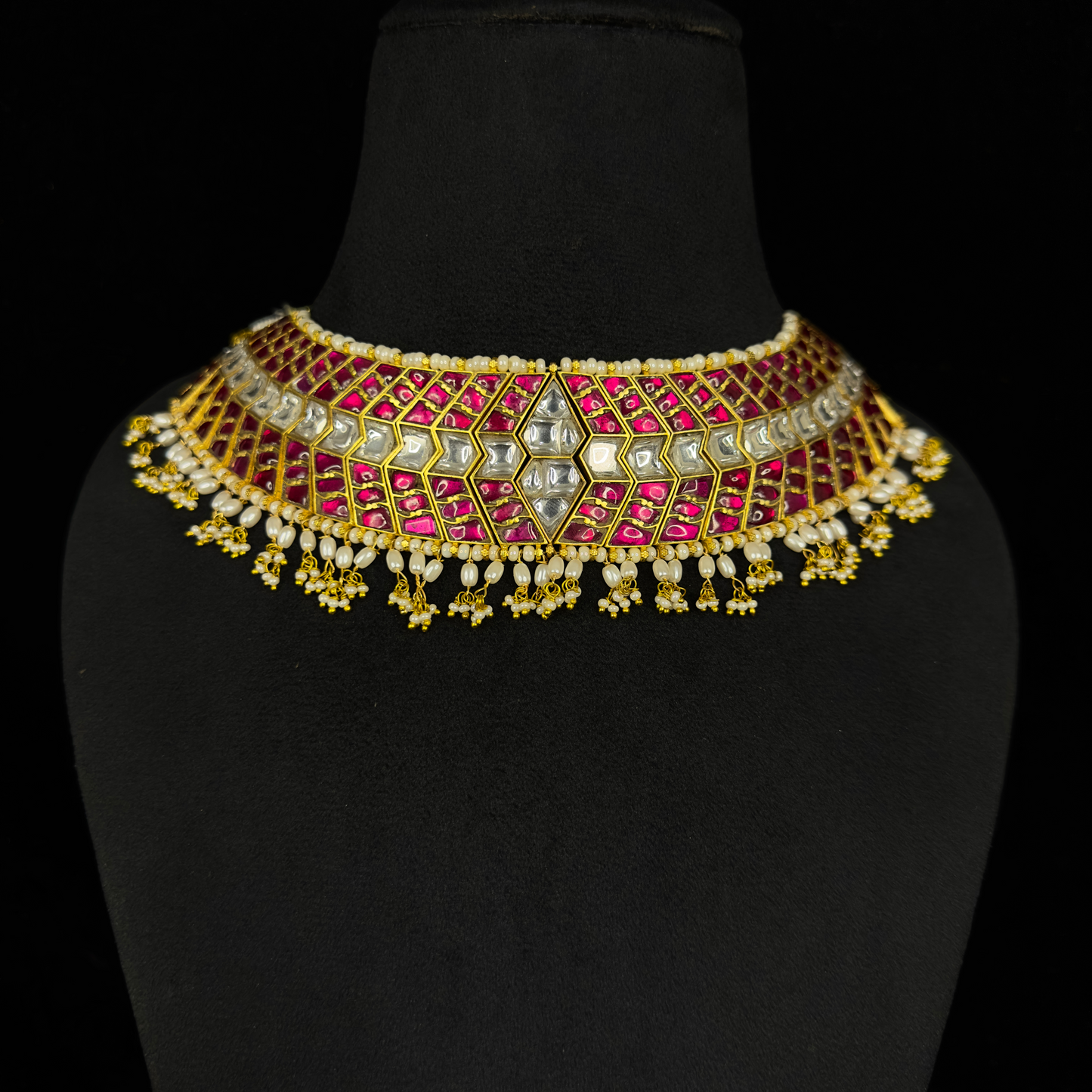 Heavy Bridal Jadau Kundan Choker Necklace