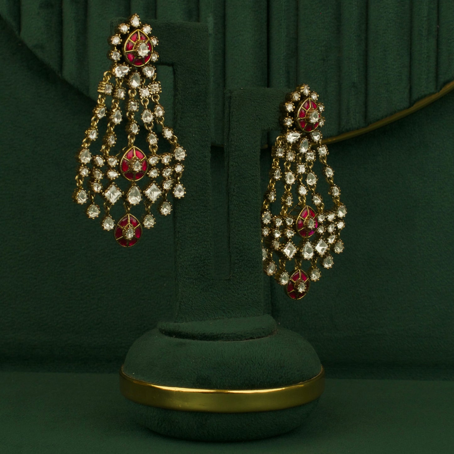 Droplet Victorian ChandBali Hanging Earrings