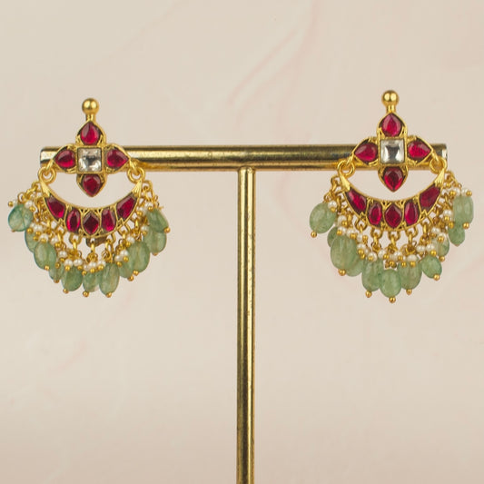 Elegant  Jadau Kundan Stud Earrings