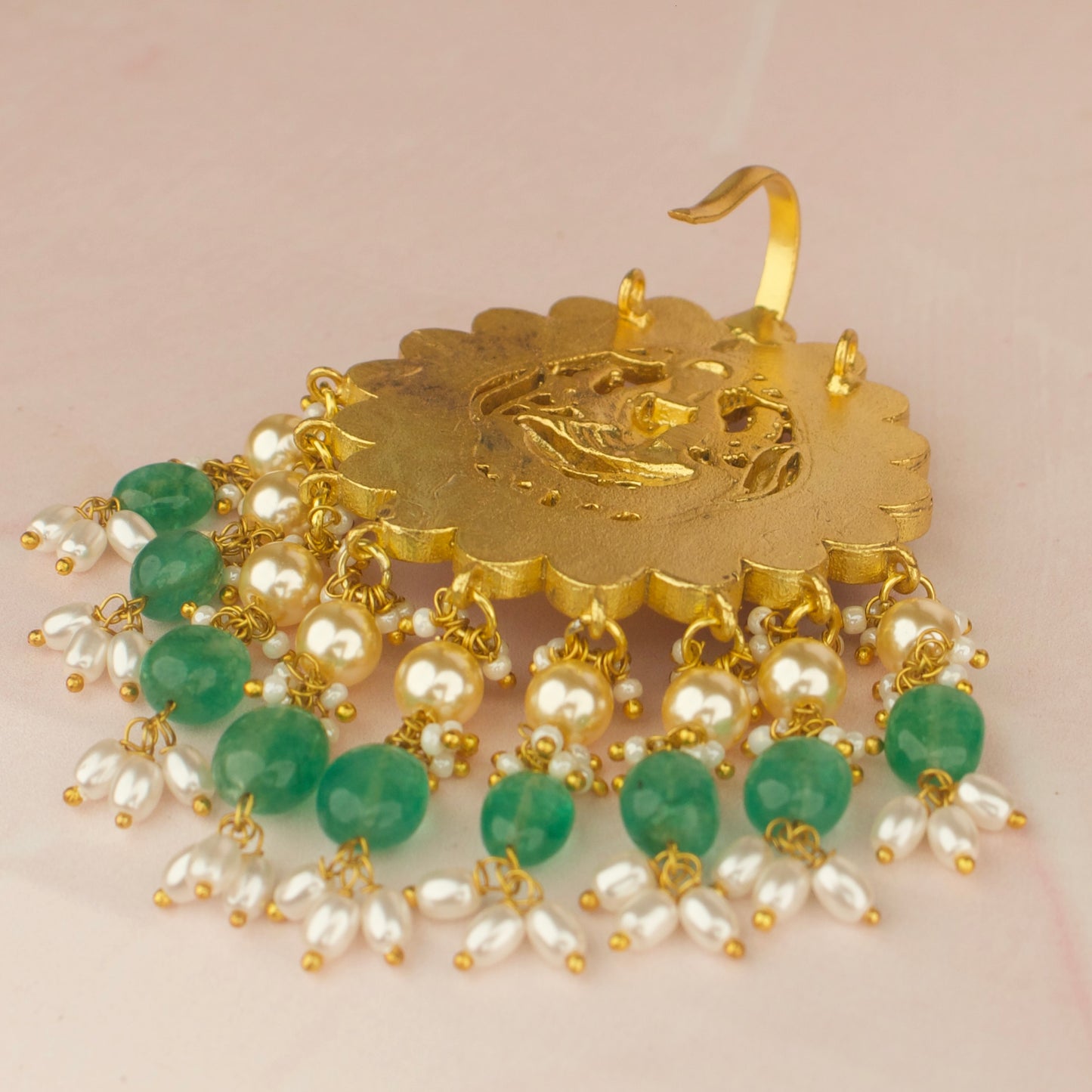 Divine Laxmi Devi Jadau Kundan Pendant