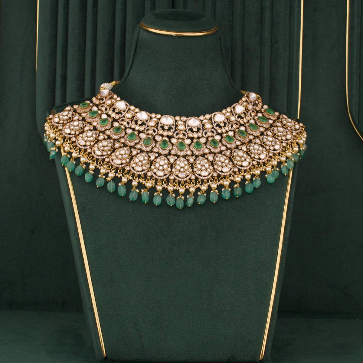 Royal Victorian Choker Necklace With Matching Earrings