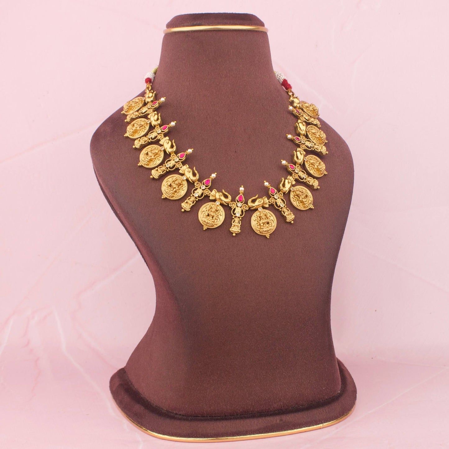 South Indian Necklace Set With Matching Earrings