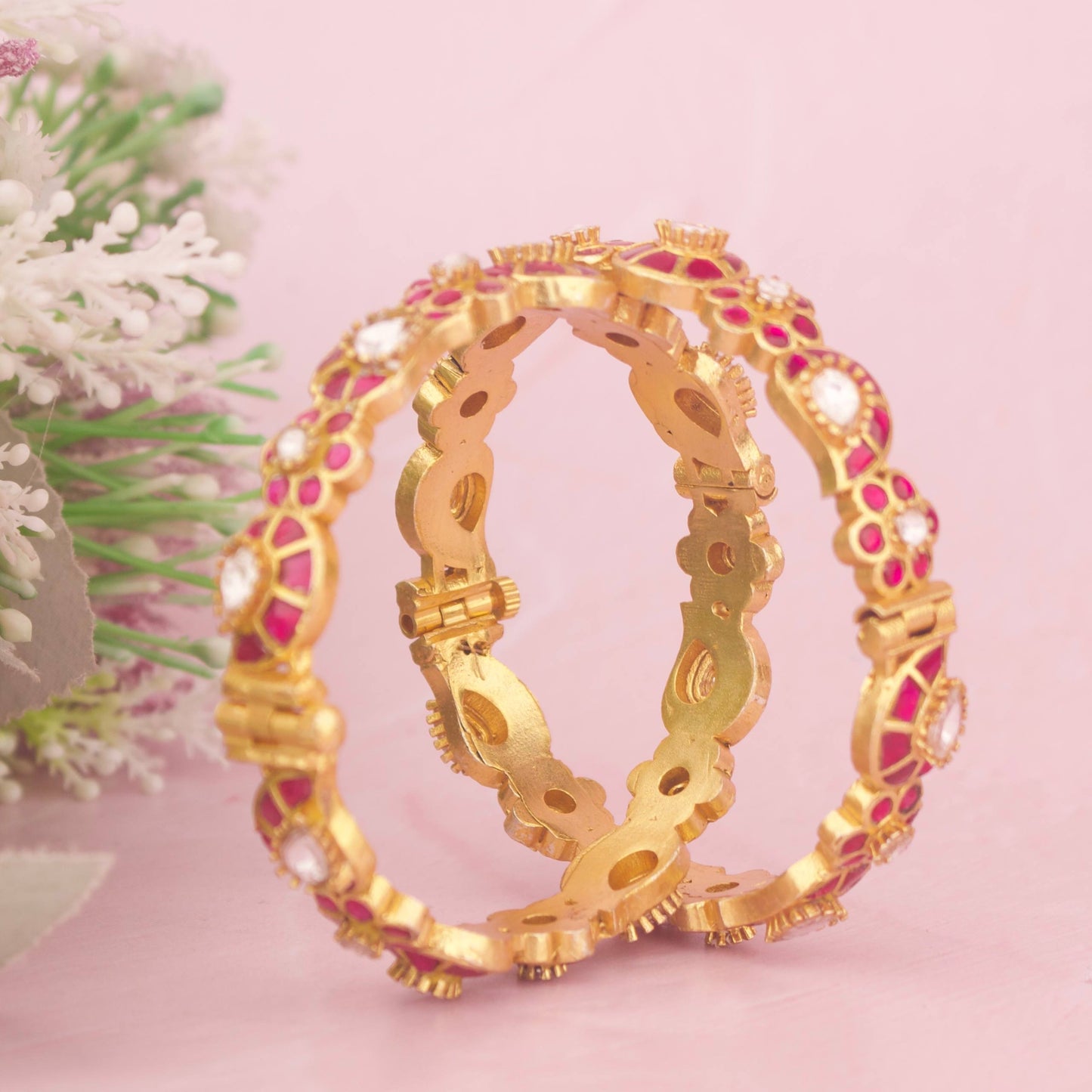 Mango Design Jadau Kundan Bangles