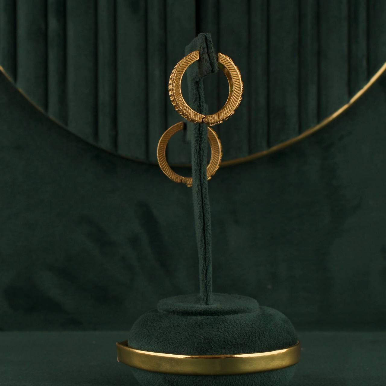 Loop Style Polki Earrings