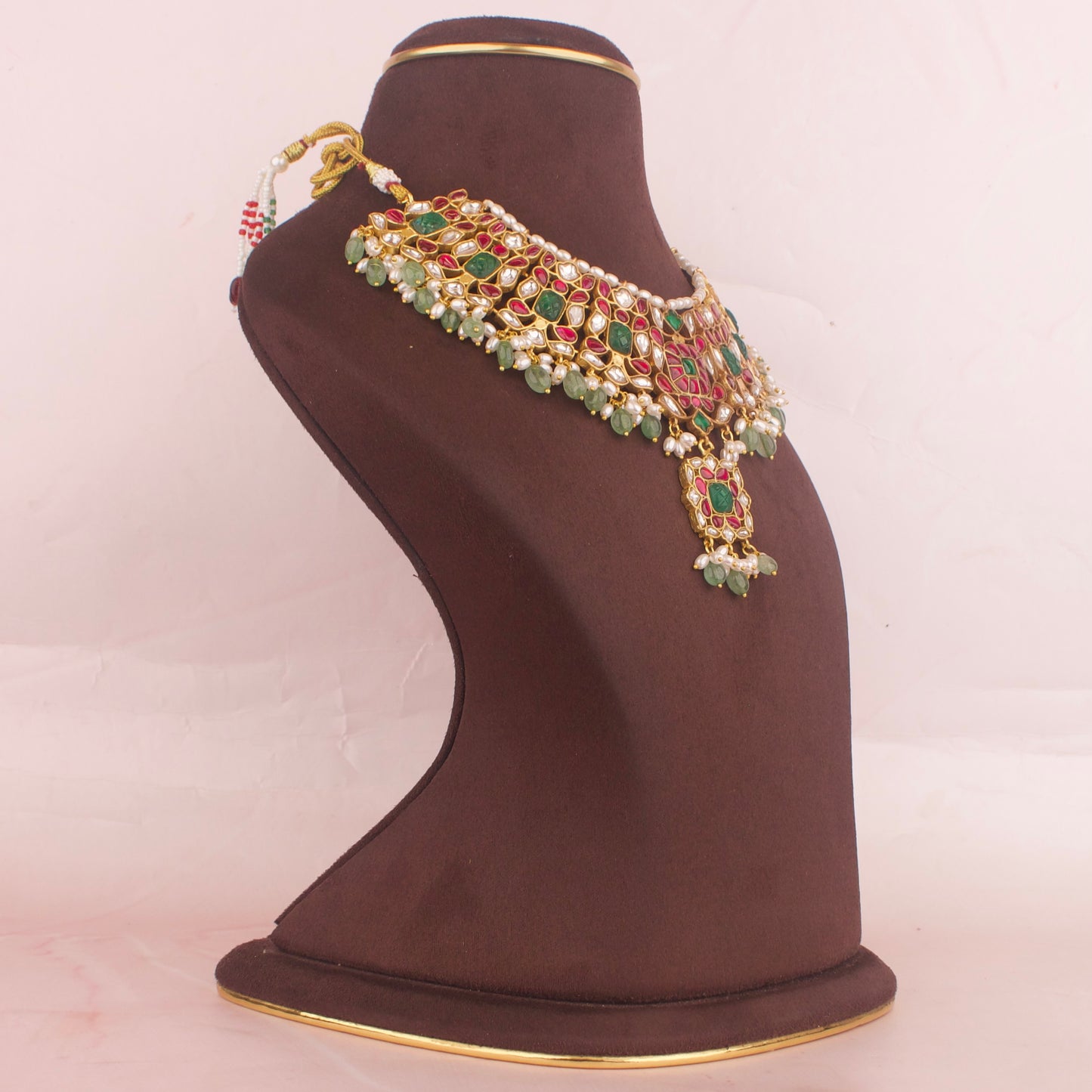 Exclusive Jadau Kundan Necklace Multi Coloured Kundan Necklace