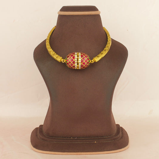 Grand Jadau Kundan Jhumka design whti Kanti