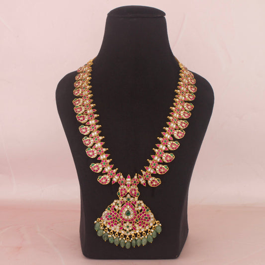 Royalty - Inspired Jadau Kundan Long Mango Haram