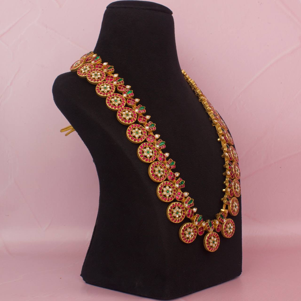 Bridal Jadau Kundan Long Bottumala Haram