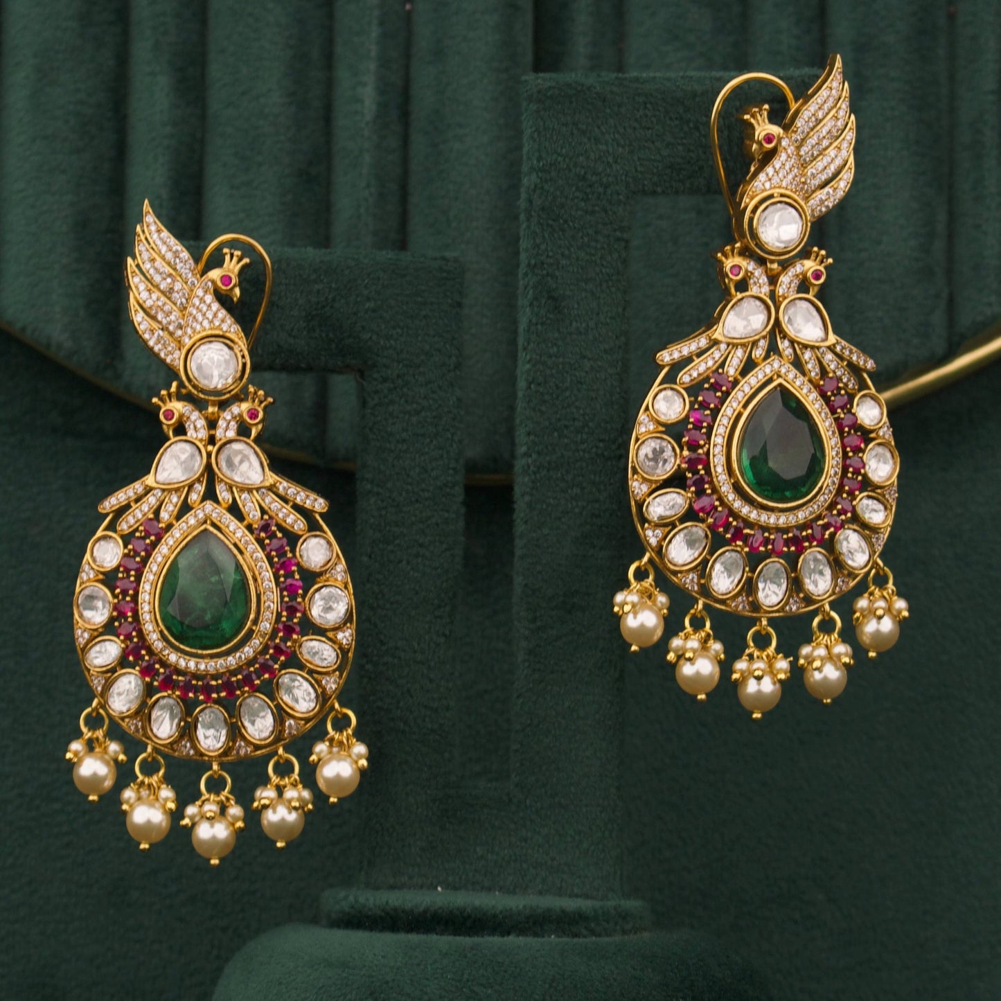 Designer Victorian Necklace Set With Matching Earrings