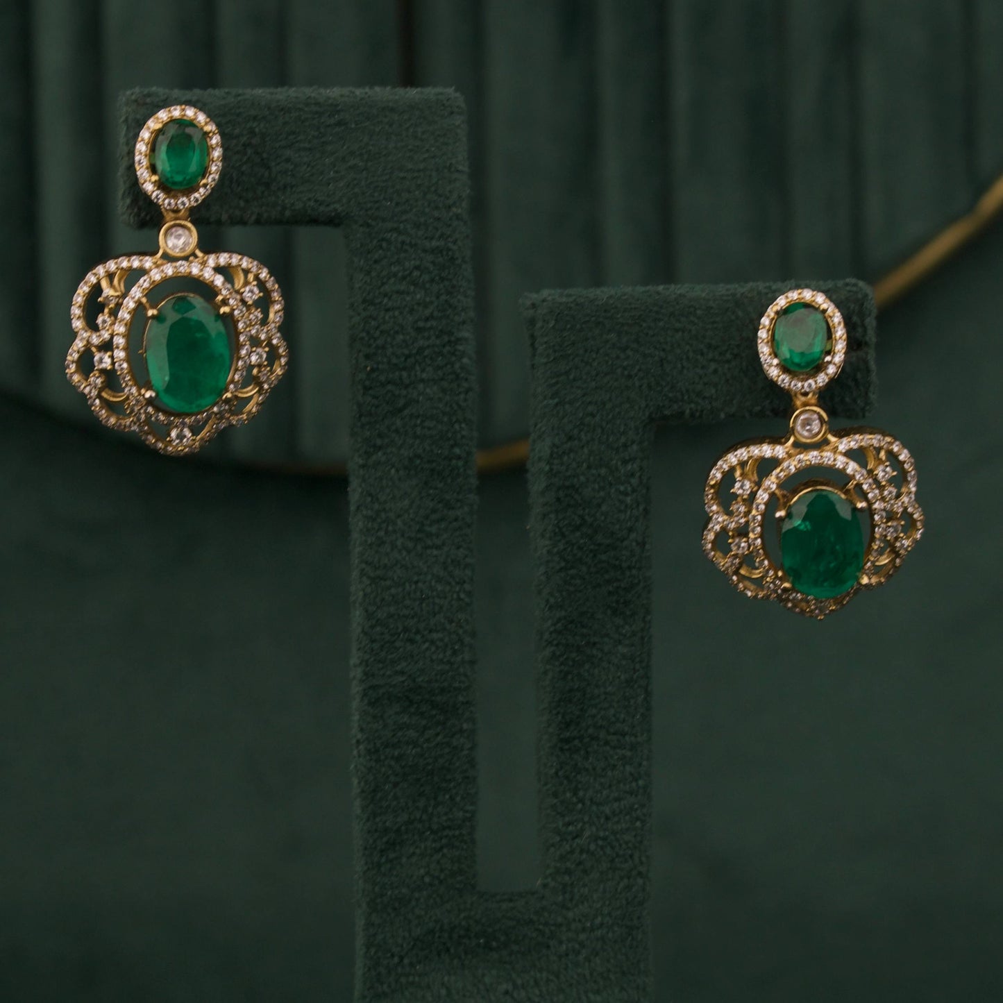 Polki Bridal Multi-Layered Necklace And Earring Set