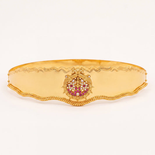 Elegant Jadau Kundan Gold Design HipBelt