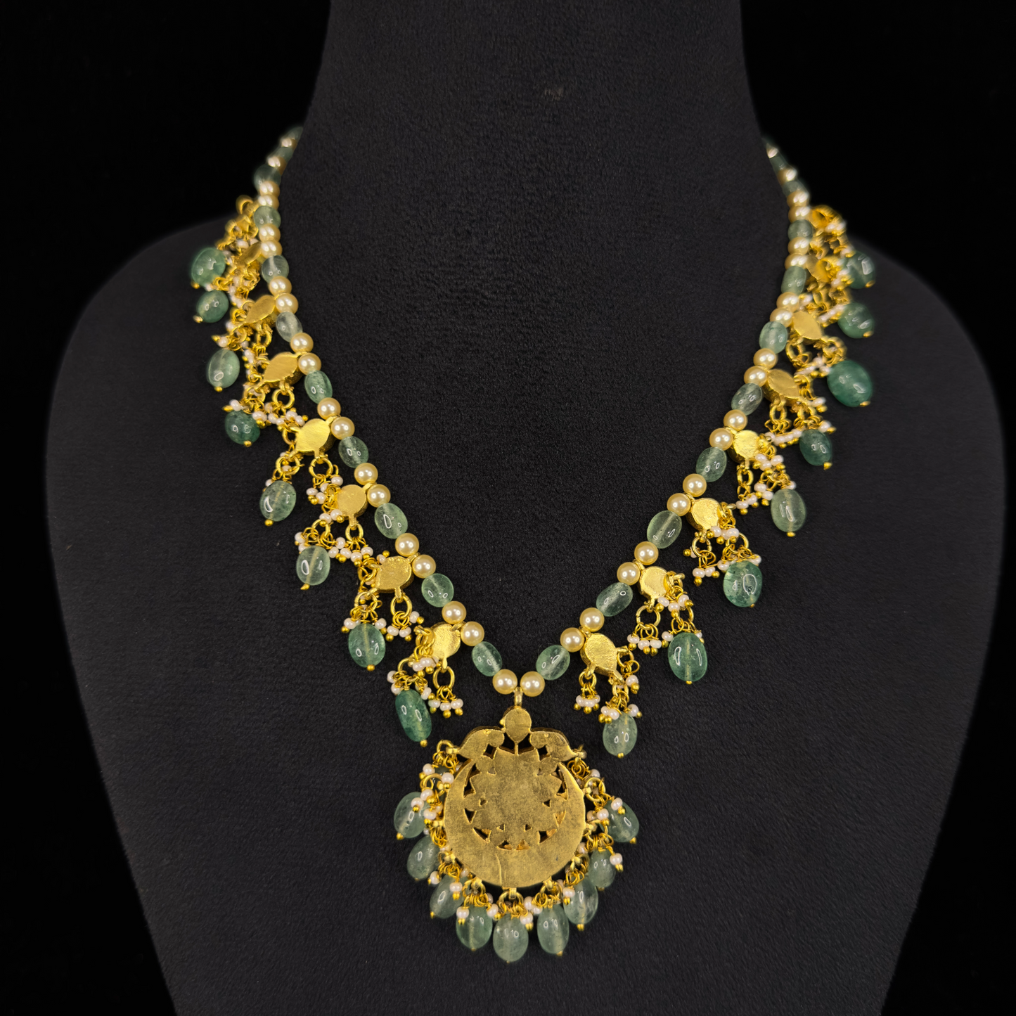 Traditionl Jadau Kundan Perl Necklace