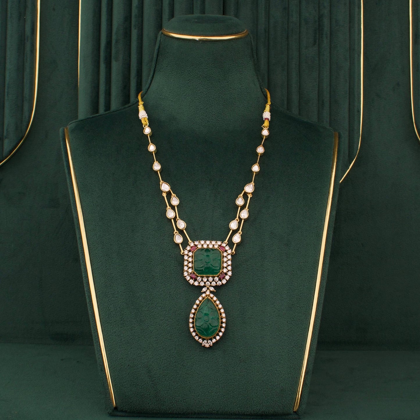 Antique Victorian Necklace Set With Earrings