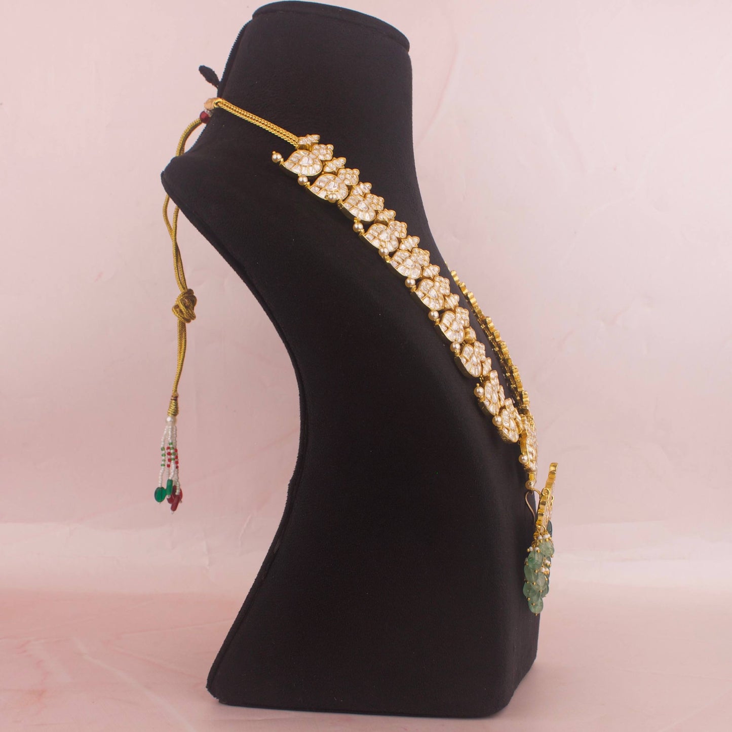 Traditional Gold Inspired Moissanite Polki Traditional Mango Haram
