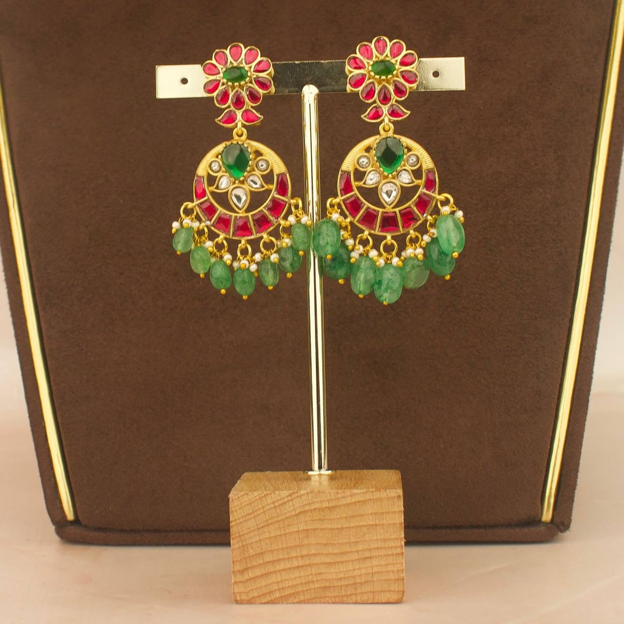 Bridal Jadau Kundan Choker Set With Matching Earrings & Maangtika