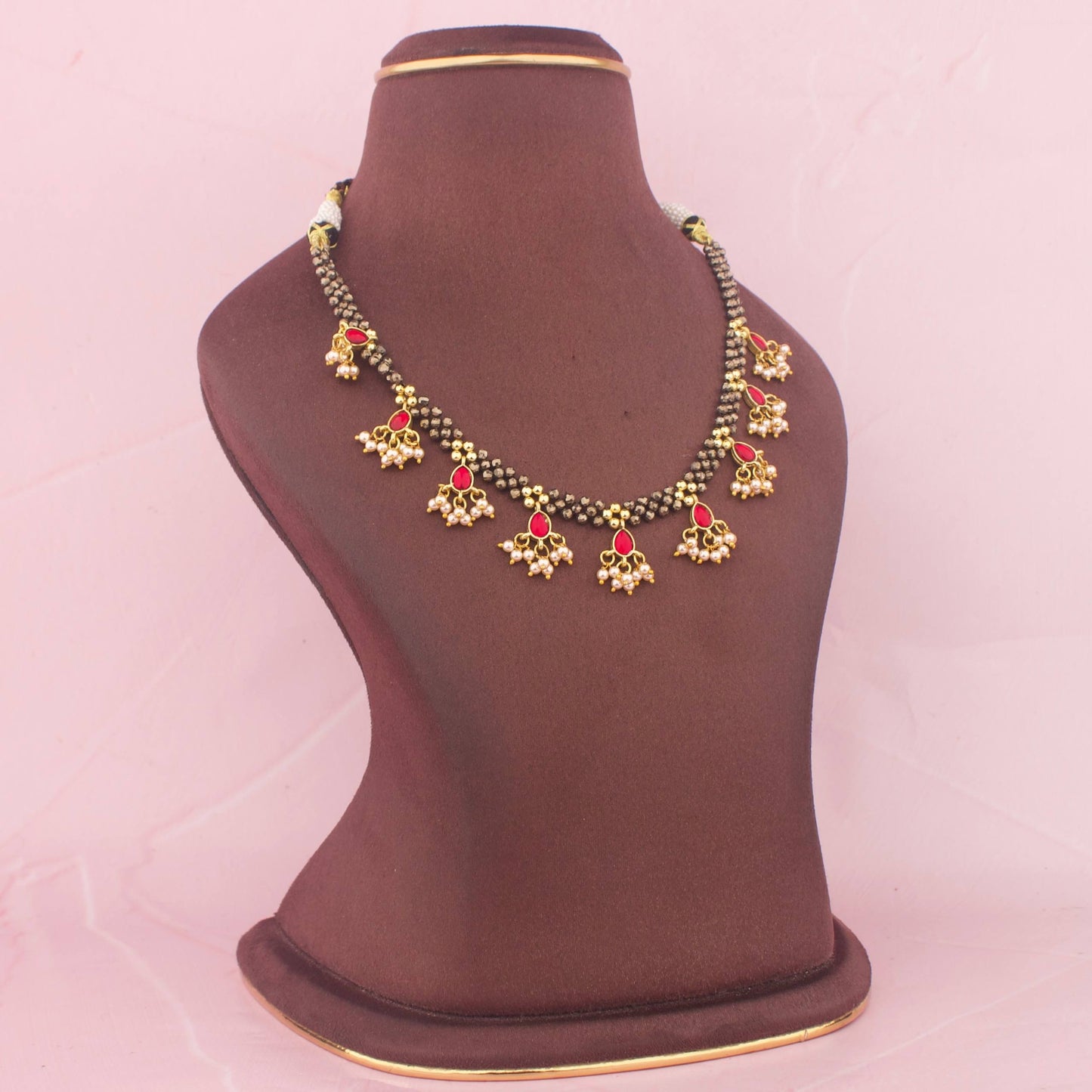 Unique Jadau Kundan Necklace With Earrings