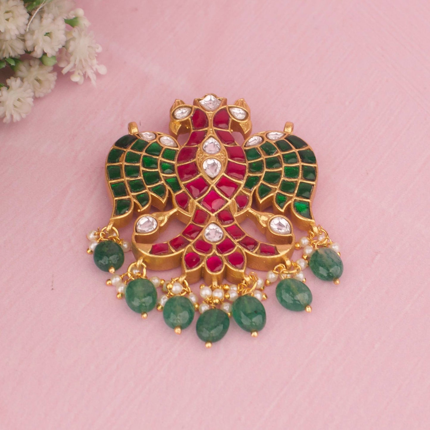 Traditional 2 In 1 Gandaberunda Side Locket