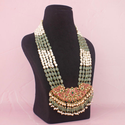 Jadau Kundan Beads Pearl Haram