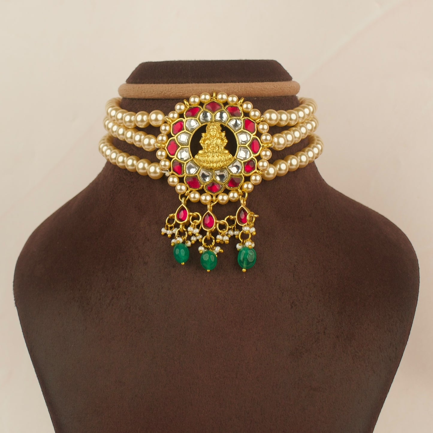 Divine Laxmi Devi Pearl Choker