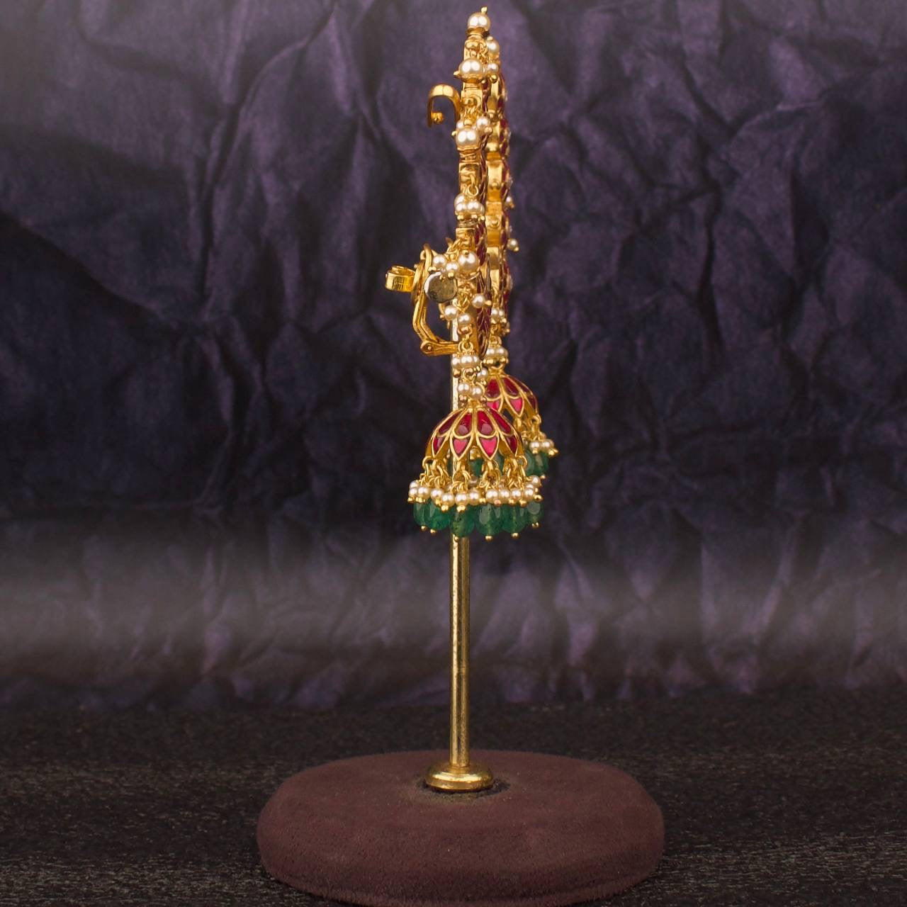 Bridal Jadau Kundan Earcuff / Fullkaan Earrings