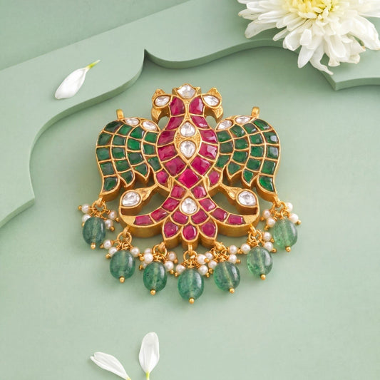 Traditional 2 In 1 Gandaberunda Side Locket