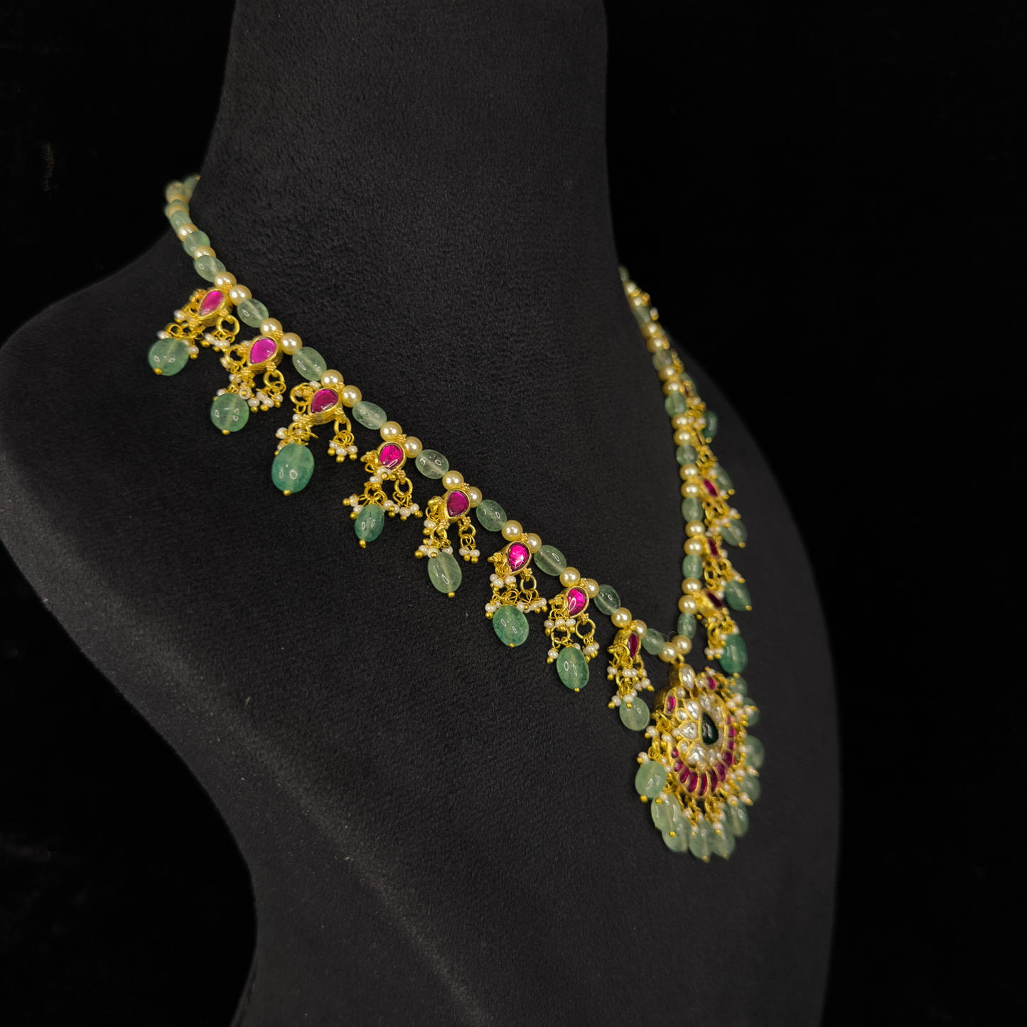 Traditionl Jadau Kundan Perl Necklace