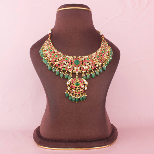 Magnificent Jadau Kundan Necklace With Royal Bridal Finish