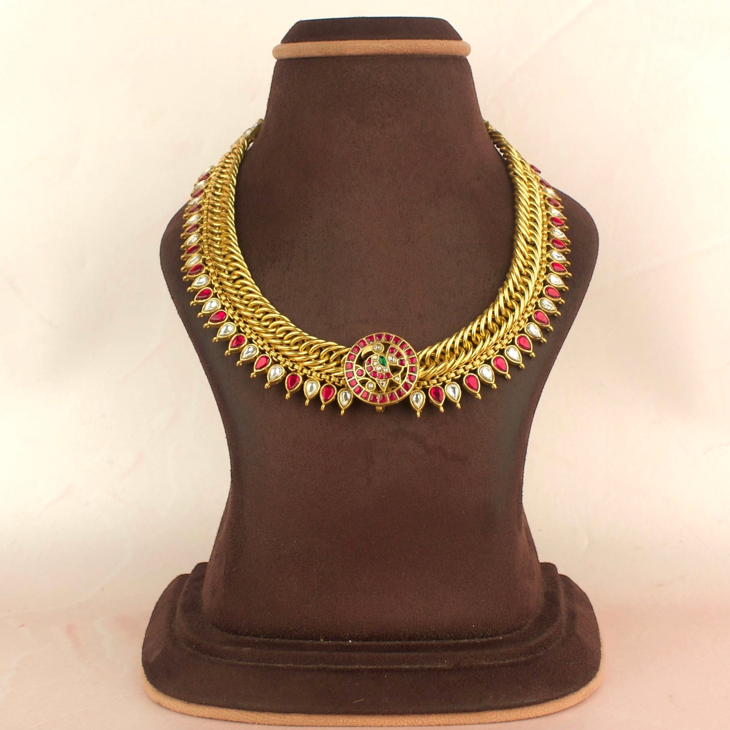 Gold Style 3 in 1 Jalebi Necklace
