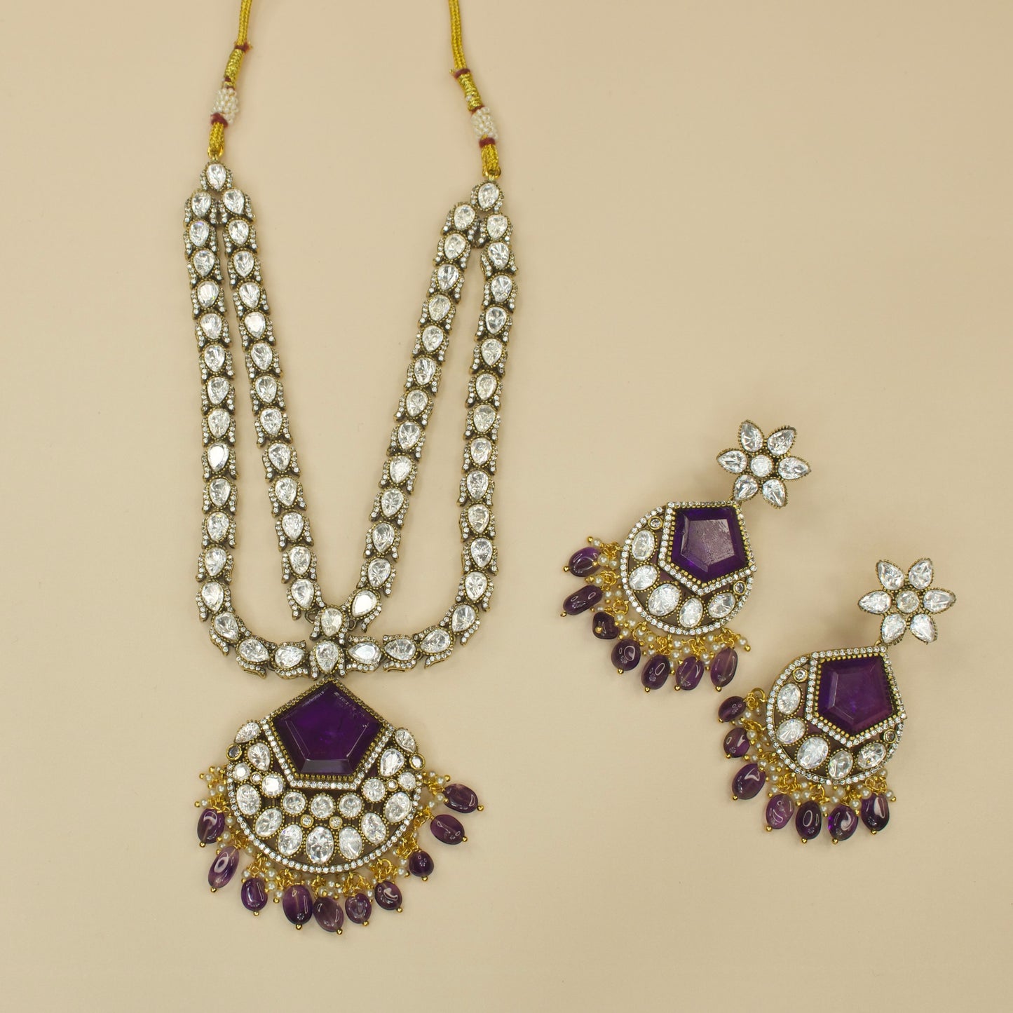 Alluring Two-Line Victorian Necklace Set