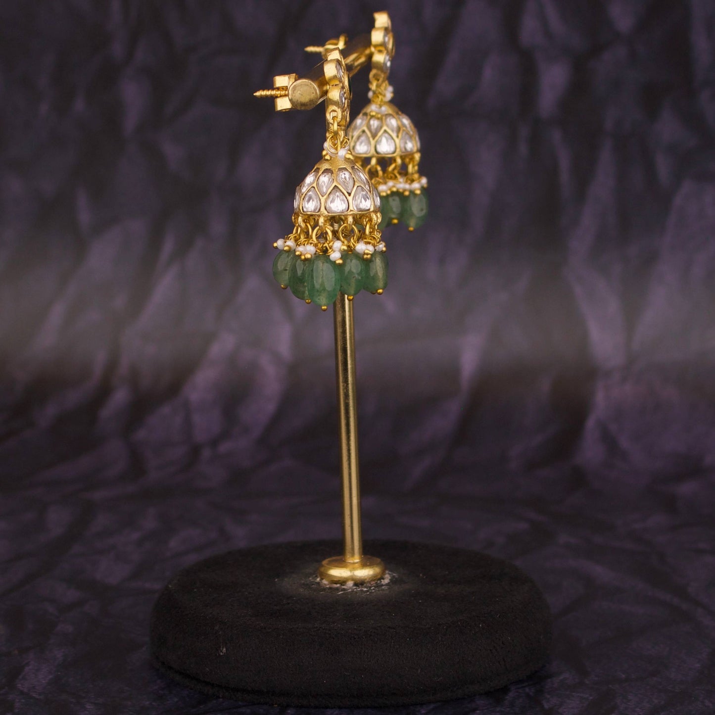 Elegant Designer Jadau Kundan Earrings – Royal Bridal Look