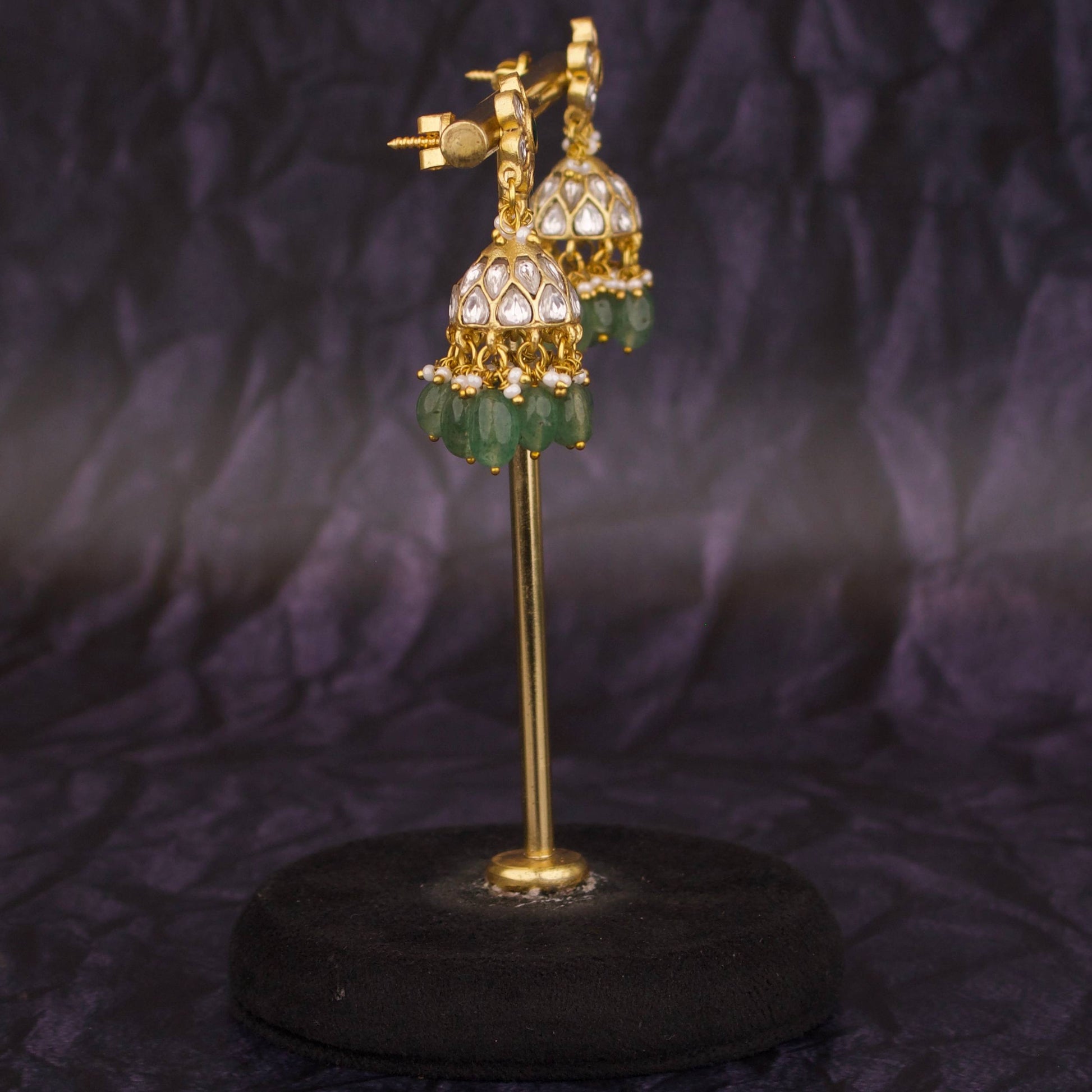 Elegant Designer Jadau Kundan Earrings – Royal Bridal Look