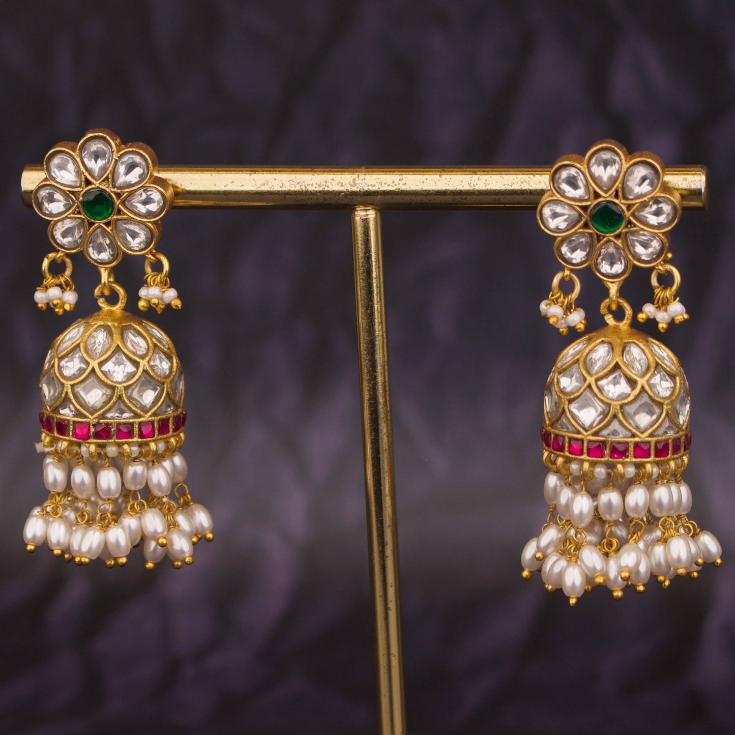 Royal Bridal Jadau Kundan Earrings – Exclusive Heritage Style