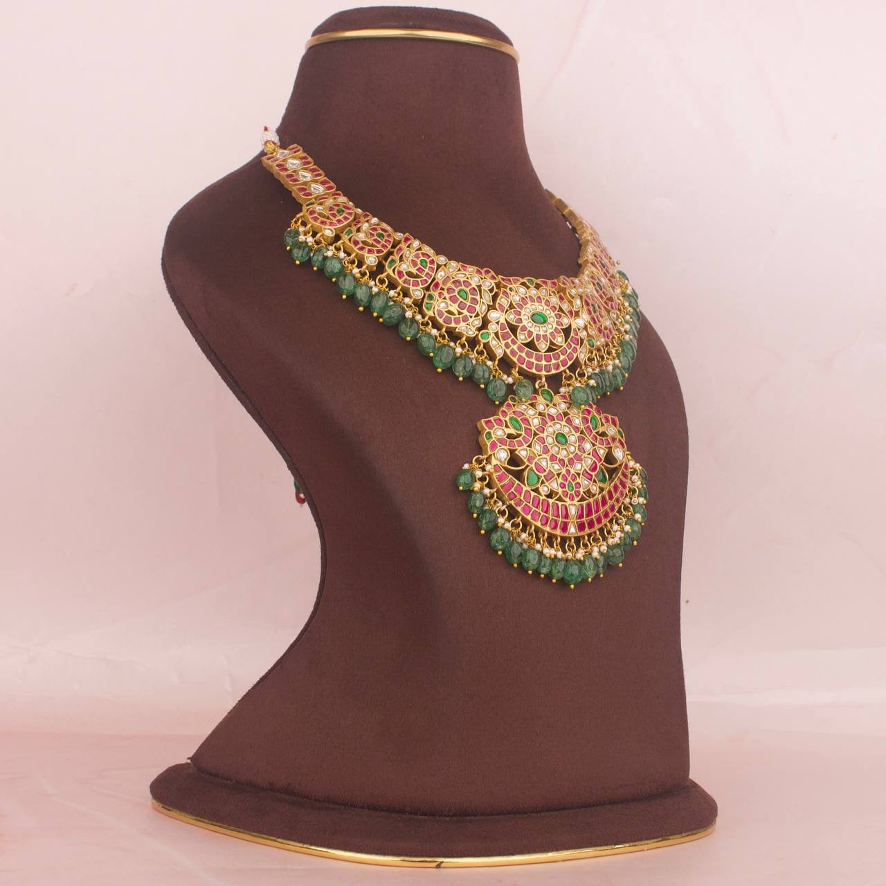 Bridal Jadau Kundan Detailed Stone Necklace