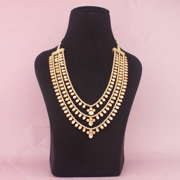 Bridal Moissanite Polki Layer By Layer Haram
