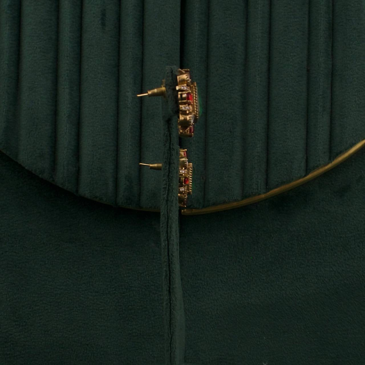 Elegant Victorian Cz Necklace With Studs