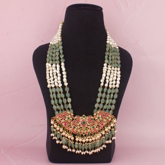 Jadau Kundan Beads Pearl Haram