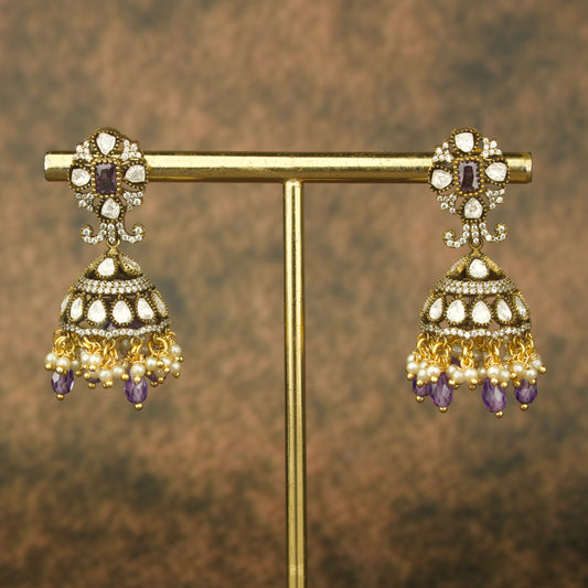 Majestic Heritage: Victorian Jhumka Earrings