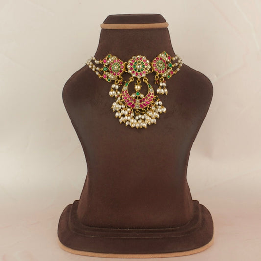 Elegant Jadau Kundan Chandbali Locket Choker