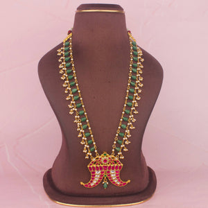 Unique Jadau Kundan Long Mala With Pendant