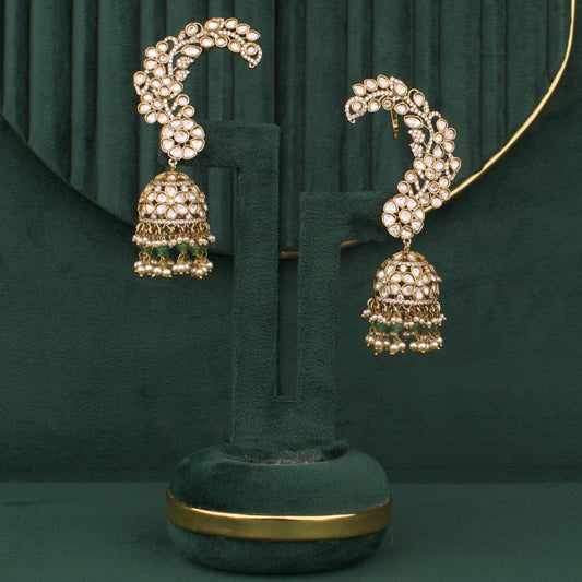 Royal Bridal Victorian Earcuff With Jhumka Hangings